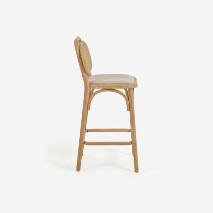 Stool natural oak height 65 cm Doriane | Procomobel