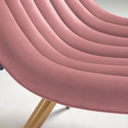 Marlene Velvet Chair with Steel Legs | Procomobel
