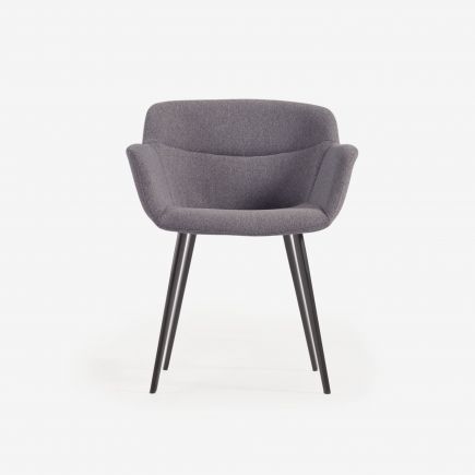 Gray Upholstered Chair Nadya | Procomobel