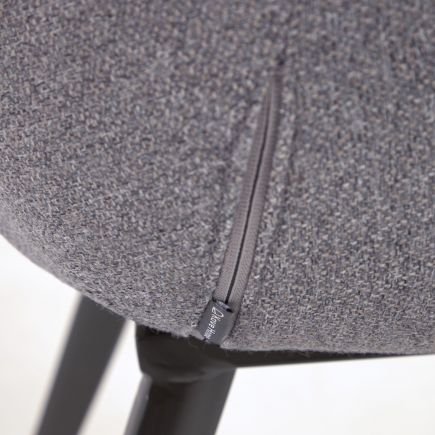 Gray Upholstered Chair Nadya | Procomobel