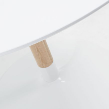 Trick Round White Ash Round Table and Stand | Procomobel
