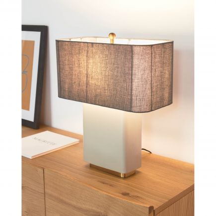 Beige and Gray Table Lamp Clelia | Procomobel