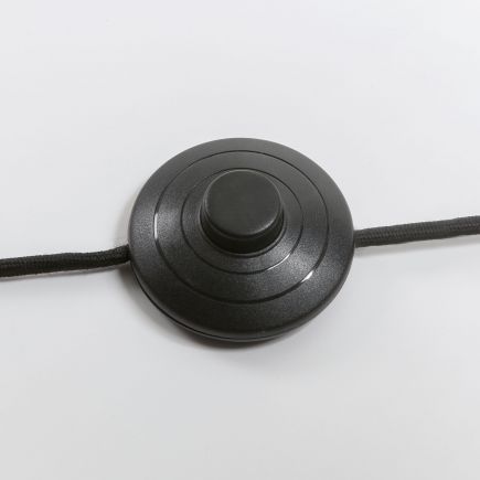 Interruptor de Lámpara de Pie Metal Negro Eglantina