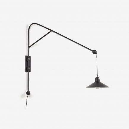 Black Metal Wall Lamp Eleazar | Procomobel