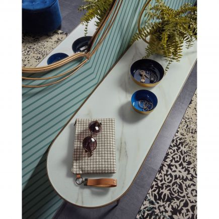 Gold and Marble Console Elisenda | Procomobel