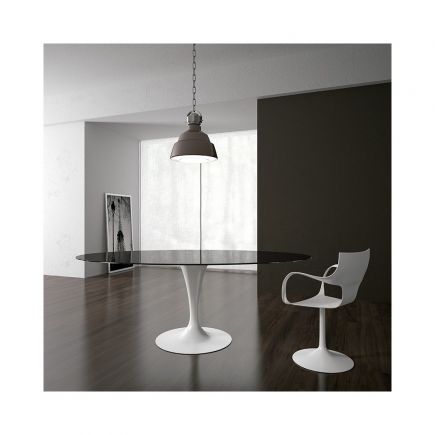Buy Online Ceramic round table 'Flute' at Procomobel