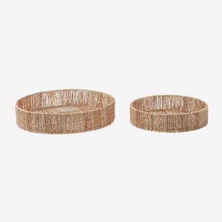 Set Of Two Round Trays 'Estibalis' | Procomobel