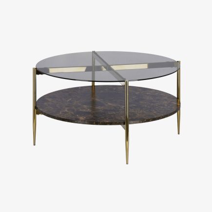 Tempered Glass Coffee Table Kamilah : Procomobel
