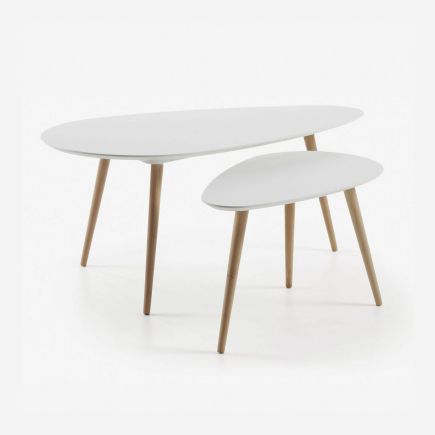 Set of 2 Kirb Oval Nesting Tables | Procomobel