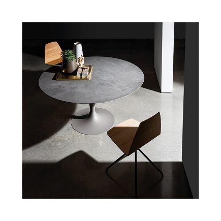 Ceramic square table Flute | Procomobel