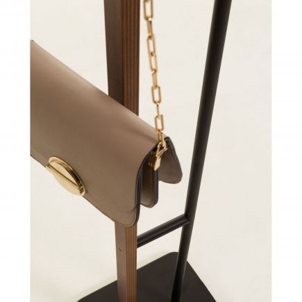 Black Steel and Plywood Coat Rack Magali | Procomobel