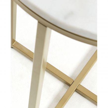Marble and Steel Side Table 'Sheffield' | Procomobel