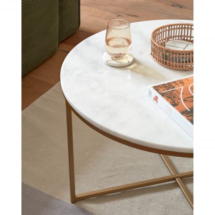 Marble and Steel Coffee Table 'Sheffield' | Procomobel