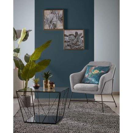 Glass and Steel Coffee Table 'Tilo' | Procomobel