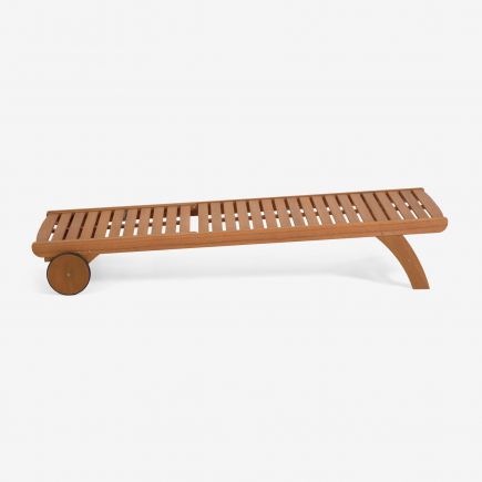 Beila 100% FSC wood outdoor sun lounger | Procomobel