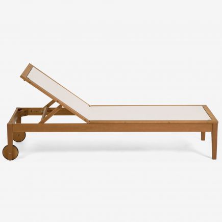 Buy Online Wooden outdoor sun lounger 'Caterin' at Procomobel