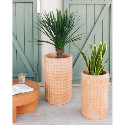 Set of 2 Terracotta Pots Celi : Procomobel