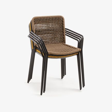 Silla Exterior  Cuerda y Acero Ellen