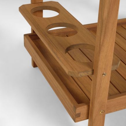 Felisa Acacia Wood Outdoor Waitress Table | Procomobel