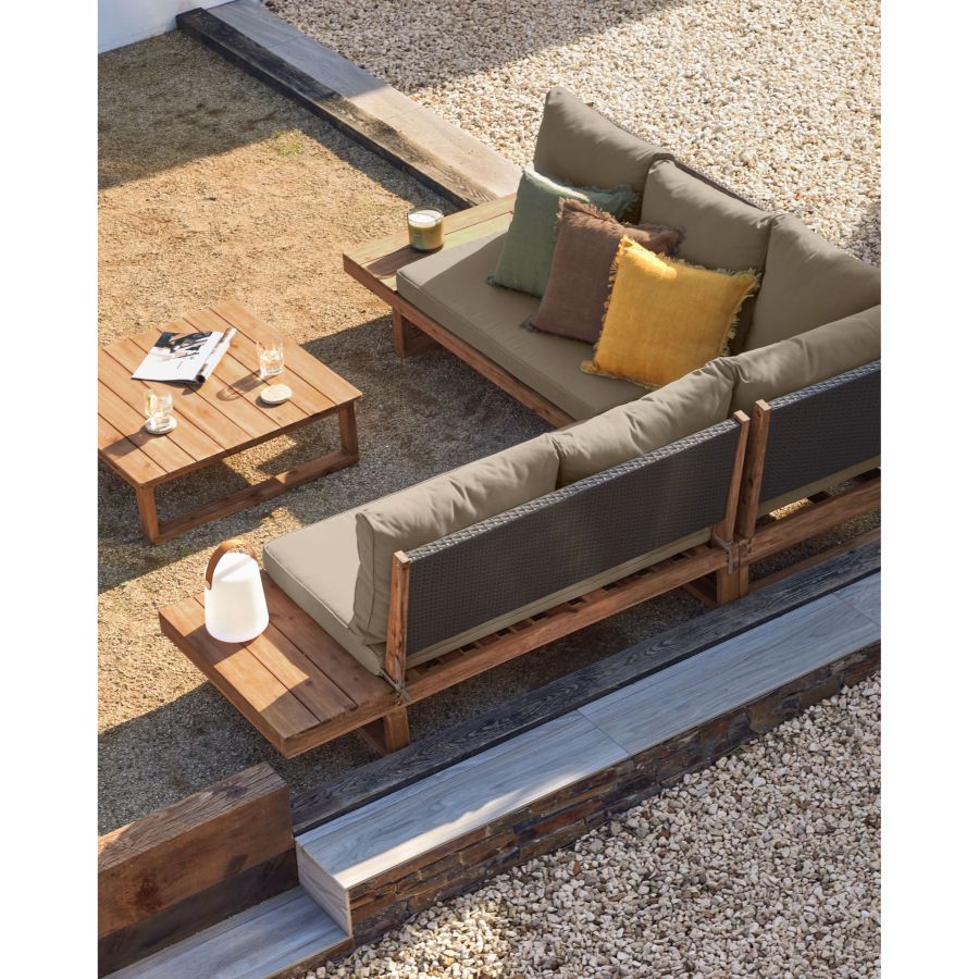 Set Sofá Rinconero 5 plazas y Mesa ‘Flaviina’