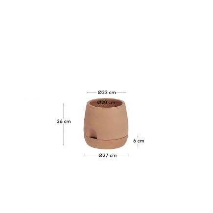 Luigina Terracotta Self-watering Planter with Self-watering Pot : Procomobel