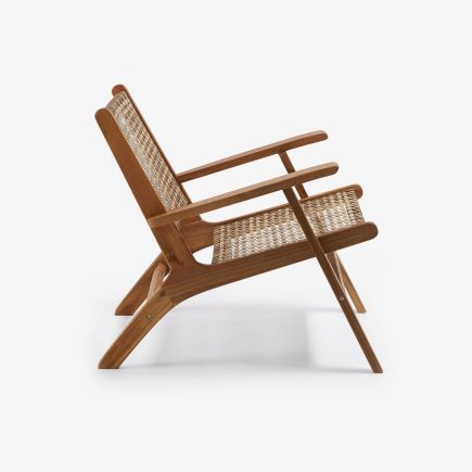 Wood and Rattan Armchair Grignoon : Procomobel