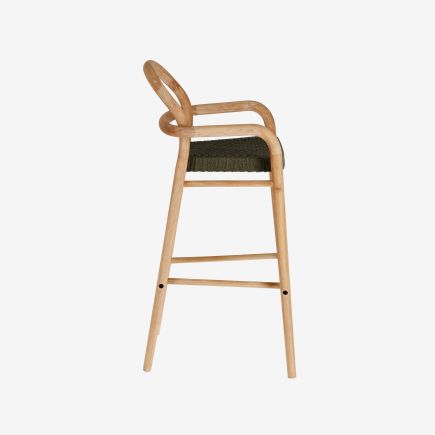 Wood and Rope Stool 'Sheryl' | Procomobel