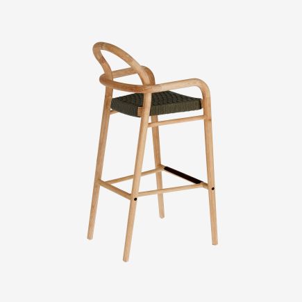 Wood and Rope Stool 'Sheryl' | Procomobel