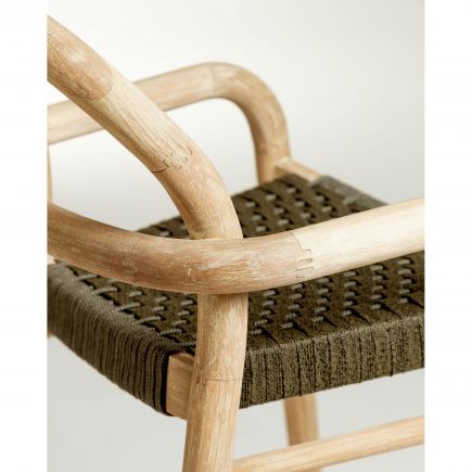 Wood and Rope Stool 'Sheryl' | Procomobel
