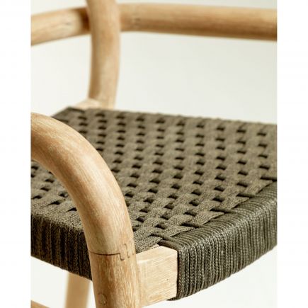 Taburete de Madera y Cuerda Sheryl