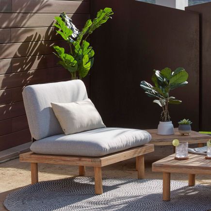 Outdoor Set 4 Armchairs and 2 Tables Viridis : Procomobel