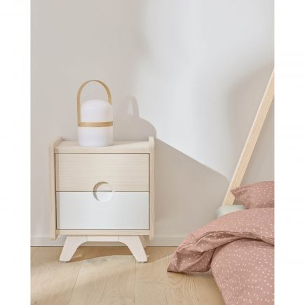 Nunila Ash Wood Bedside Table | Procomobel