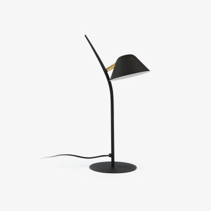 Aurelia Matte Black Table Lamp : Procomobel