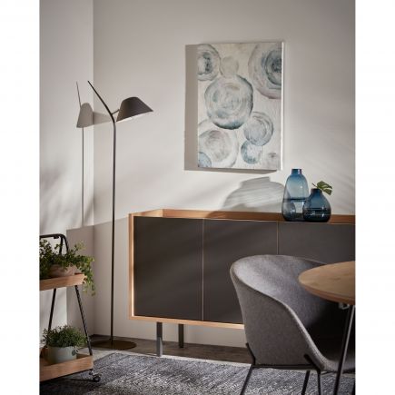 Aurelia Black Steel Floor Lamp : Procomobel