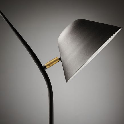 Aurelia Black Steel Floor Lamp : Procomobel