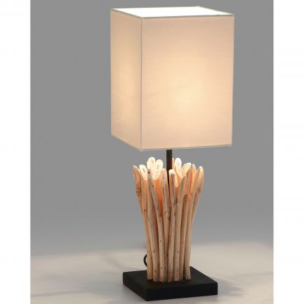 Recycled Wood Table Lamp Boop | Procomobel