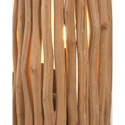 Aged Wood Wall Lamp Crescencia : Procomobel
