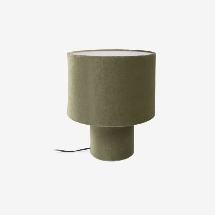 Green Velvet Table Lamp 'Eastend' | Procomobel
