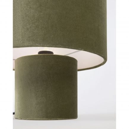 Lámpara de Mesa Terciopelo Verde Eastend