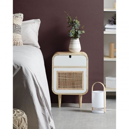 Georg Wood and Cane Nightstand : Procomobel