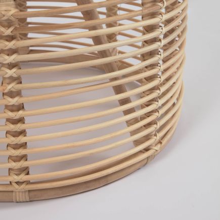Round Natural Rattan Coffee Table Kohana | Procomobel