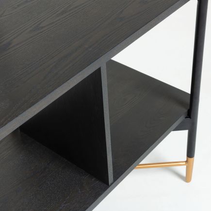 Buy Online Ash and Metal Shelf 'Milian' at Procomobel
