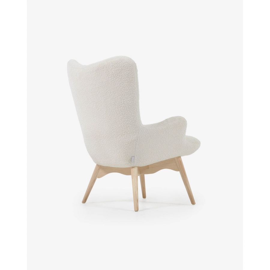 Upholstered Wooden Armchair 'Kody'