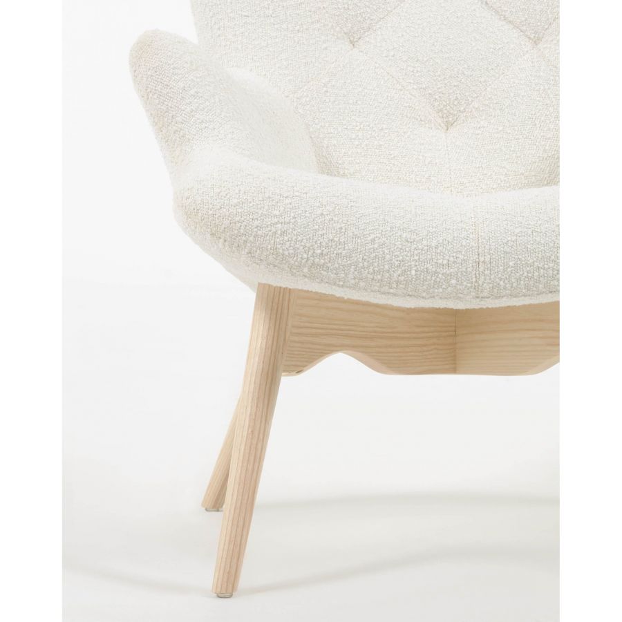 Upholstered Wooden Armchair 'Kody'