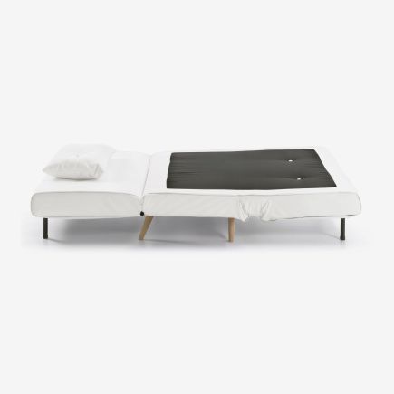 White Synthetic Leather Bed Armchair Tupana | Procomobel