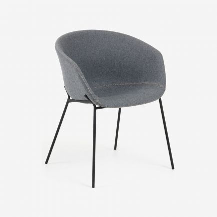 Yvette Wool Dining Chair | Procomobel
