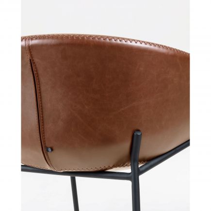 Yvette high stool in synthetic leather | Procomobel
