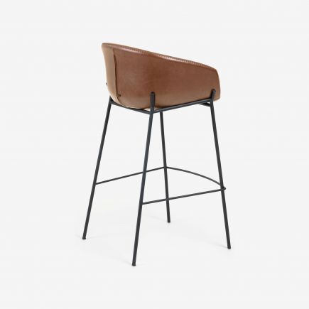 Yvette high stool in synthetic leather | Procomobel