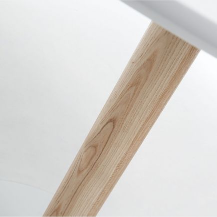 Trick Round White Ash Round Table and Stand | Procomobel
