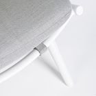 Detalle asiento Tumbona de Aluminio y Cuerdas Visayas blanco